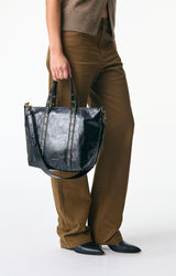 Sac Zippy Noir en Cuir