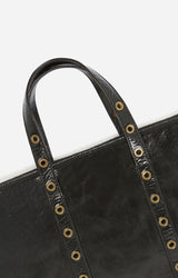 Sac Zippy Noir en Cuir