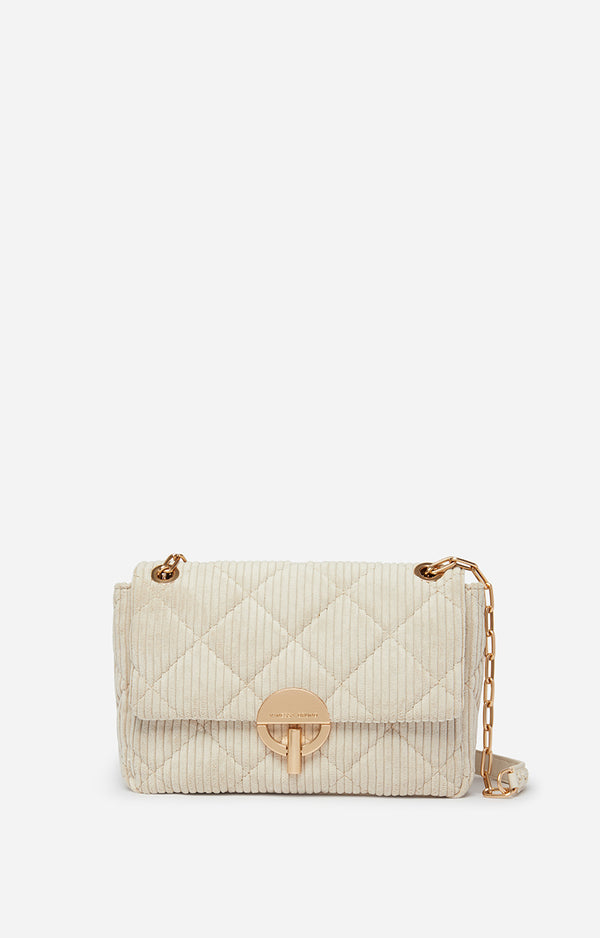 Sac Moon MM Velours Crème