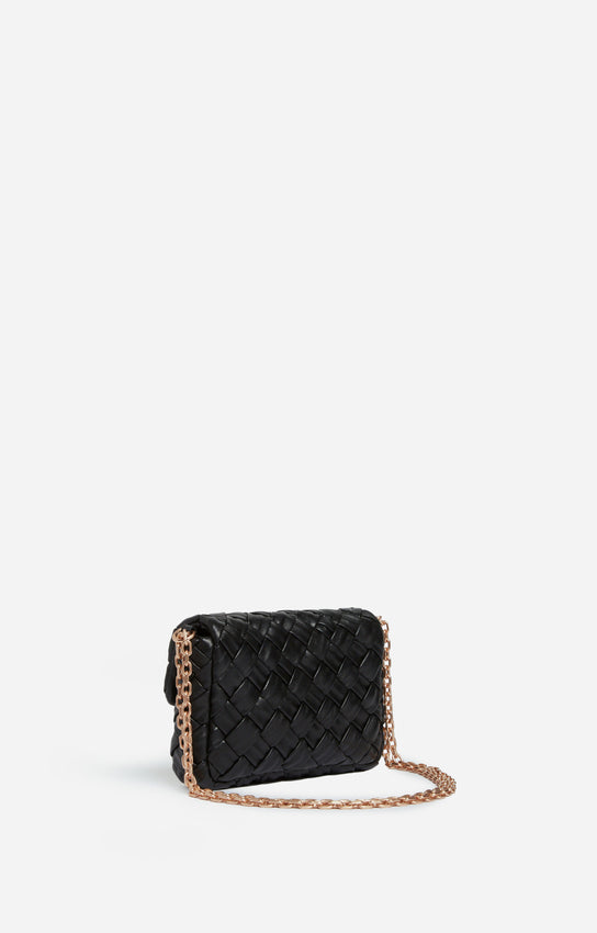 Sac Nano Moon Noir Tressé