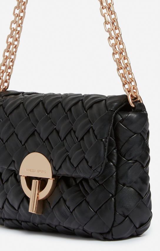 Sac Nano Moon Noir Tressé