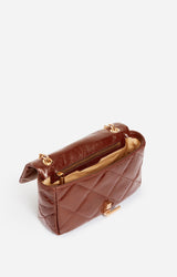 Sac Moon Moyen Havane en Cuir