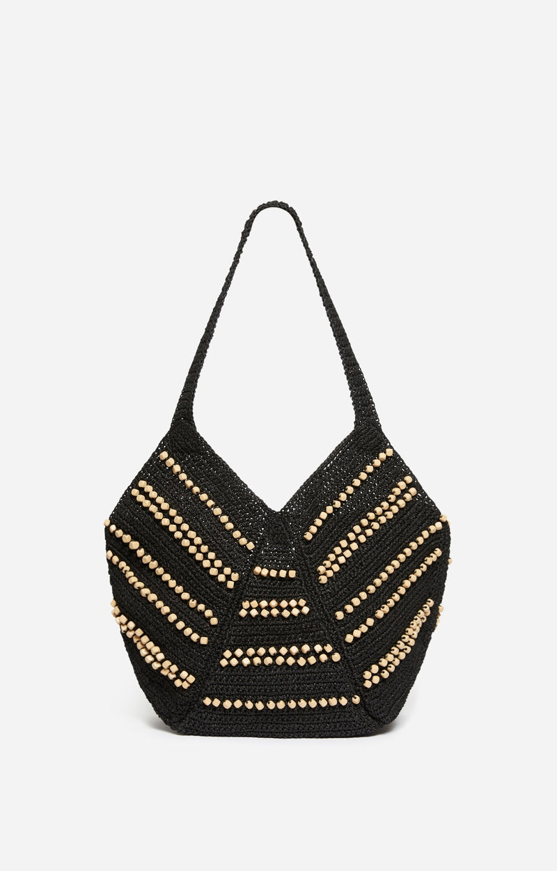 Sac Panier Berlingot en Papier Noir