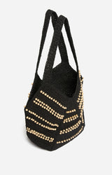 Sac Panier Berlingot en Papier Noir