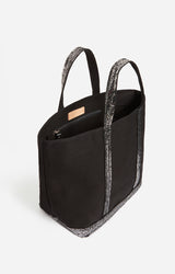 Sac Cabas M Noir/Glacial en Toile