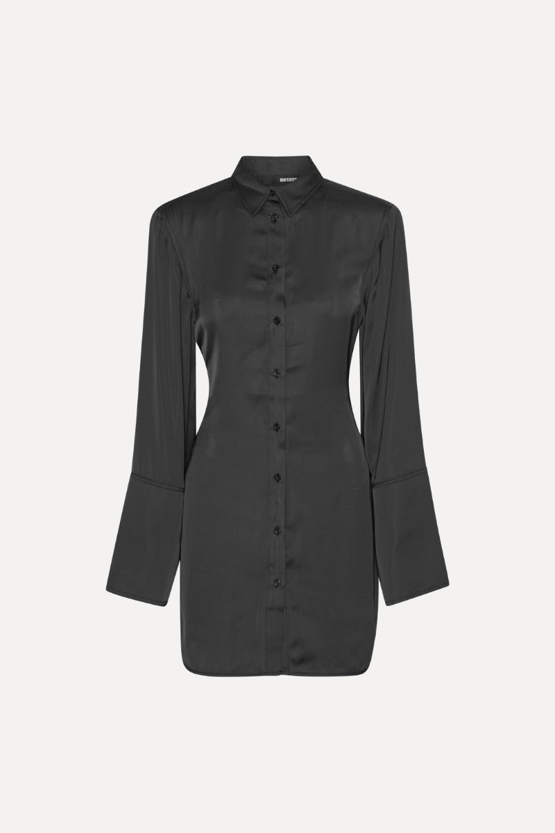 Robe Satin Tie Shirt