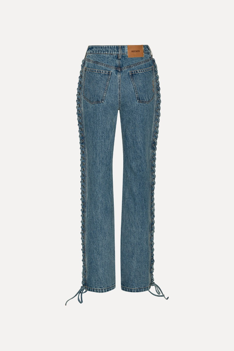 Jeans Laced Straight Leg