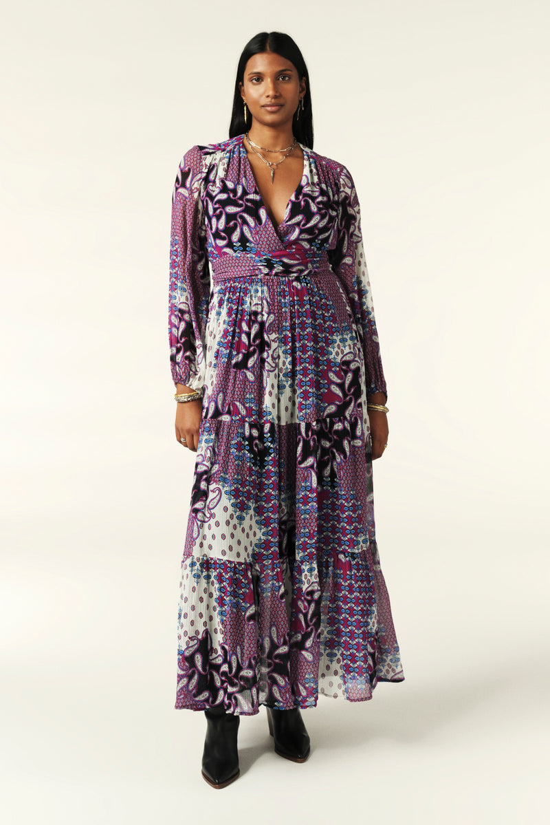 Robe Violet Bash Robe Violette Location Robe De Soirée Sezane