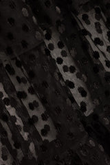 Raff blouse en résille noir