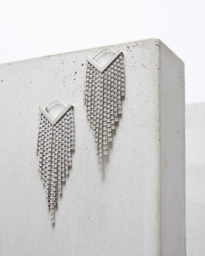 Boucles d'oreilles Melting Silver