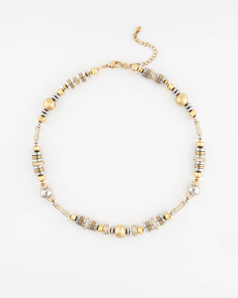 Collier Nefertti or argent