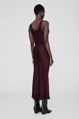 Jupe Bar Silk Burgundy