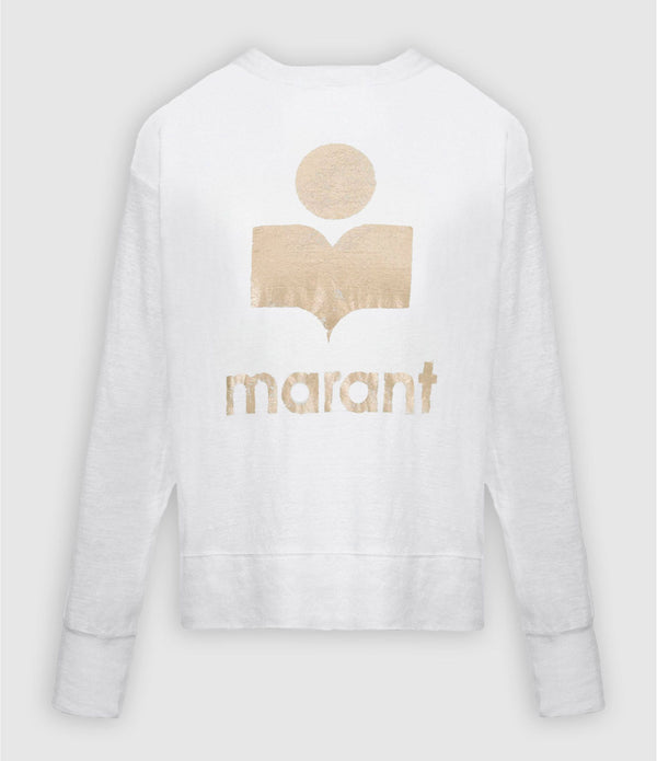 T-shirt Klowia White/Light Gold