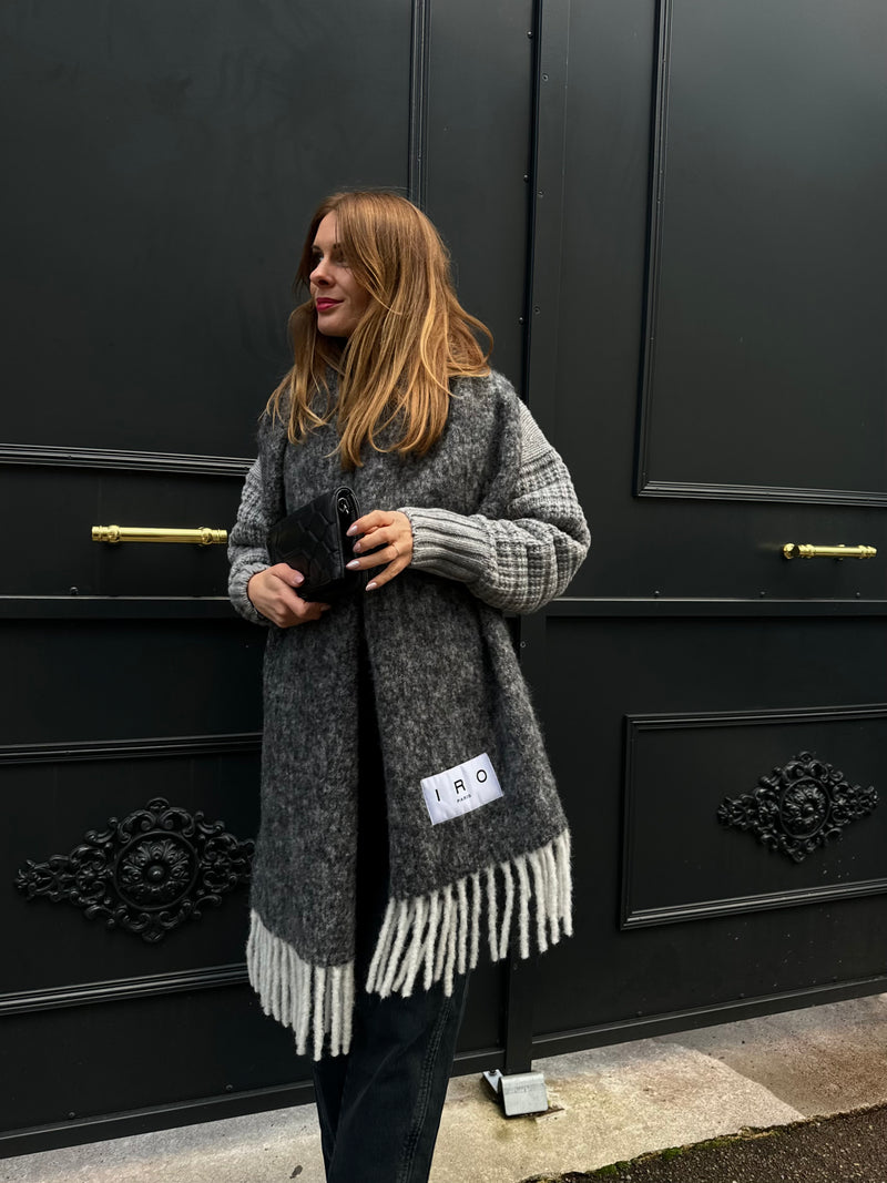 Echarpe Chigny Gris anthracite
