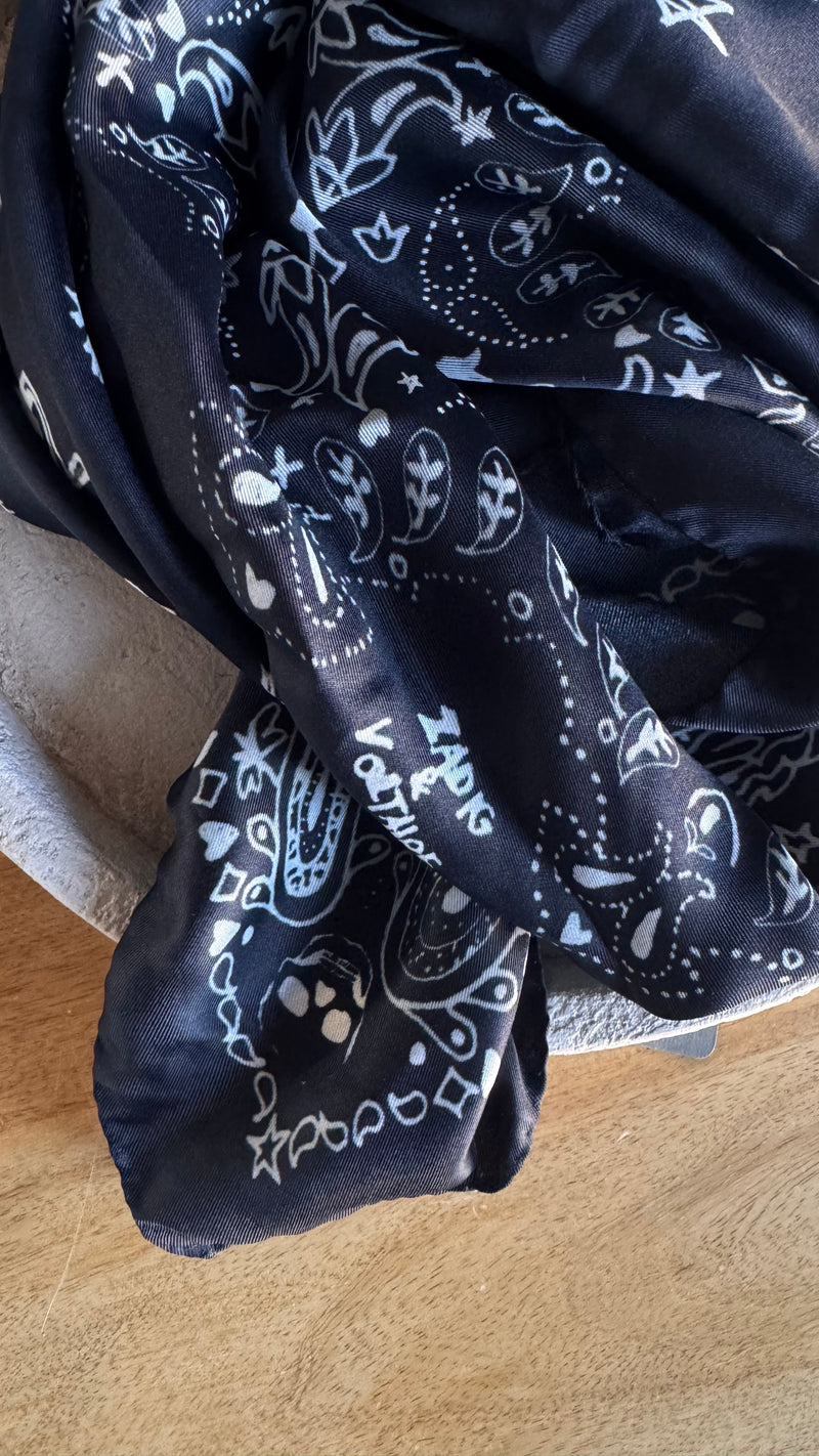 Foulard Blondie 85 Bandana Noir