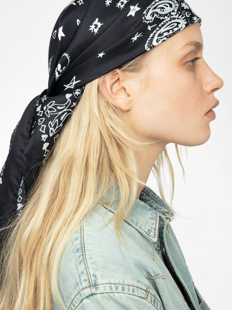 Foulard Blondie 85 Bandana Noir