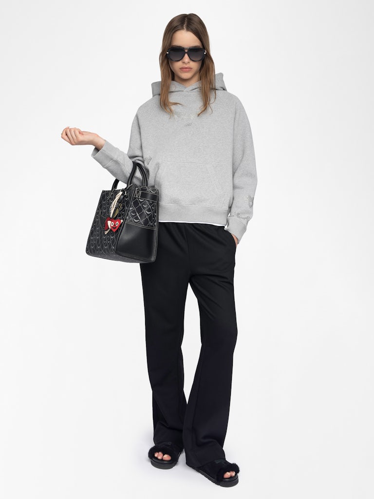Sweatshirt Georgy Strass Gris
