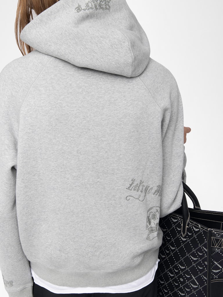 Sweatshirt Georgy Strass Gris