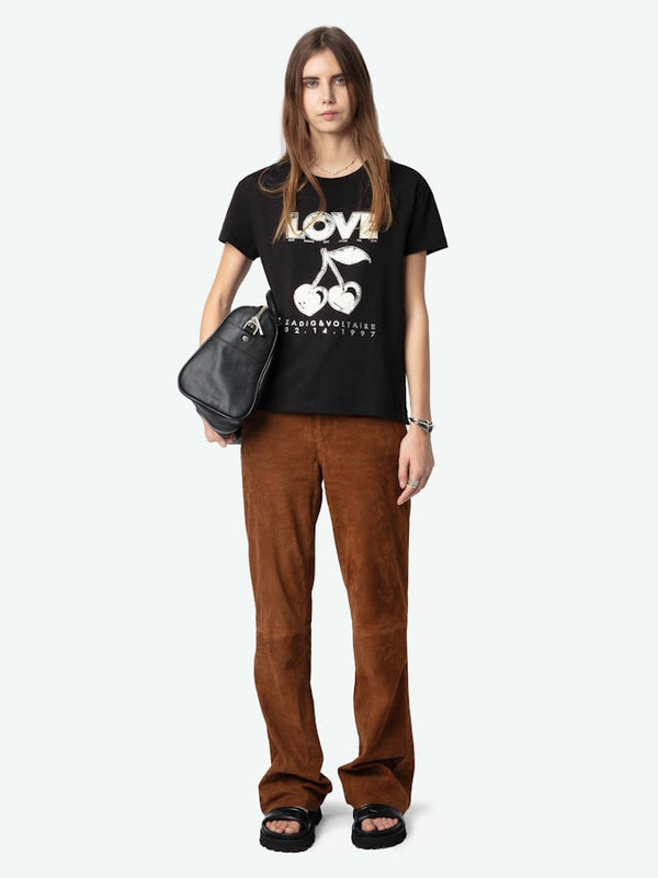 T-shirt Walk Cherry Love Black