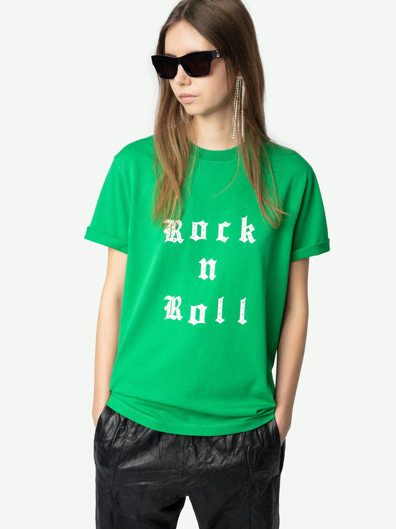 T-shirt Rock and Roll Strass