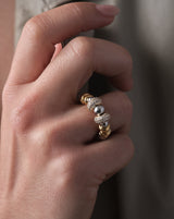 Bague Nefertiti Double Doré