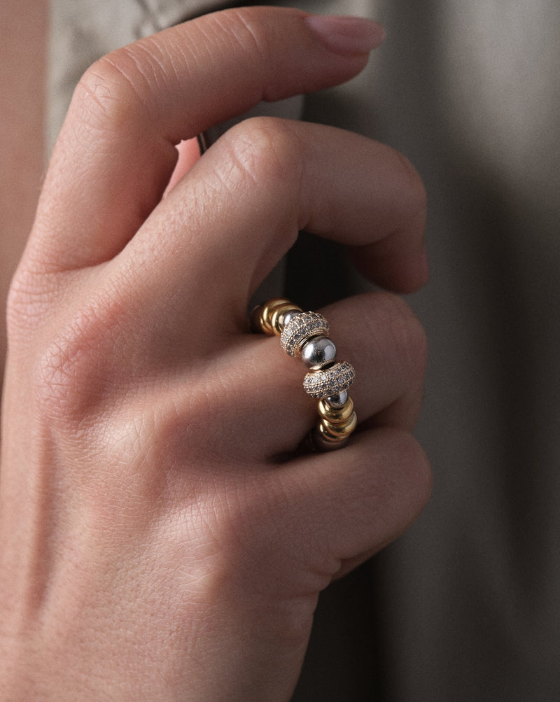 Bague Nefertiti Double Doré