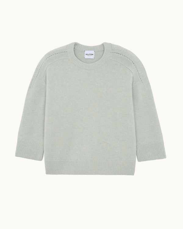 Pull Diane bleu denim beach