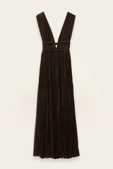 Robe Tania marron