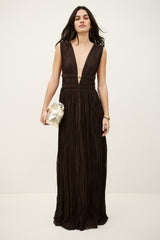 Robe Tania marron