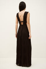 Robe Tania marron