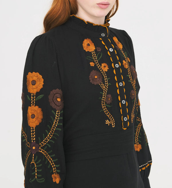 Robe longue Sun noir