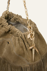 Sac June à franges Kaki
