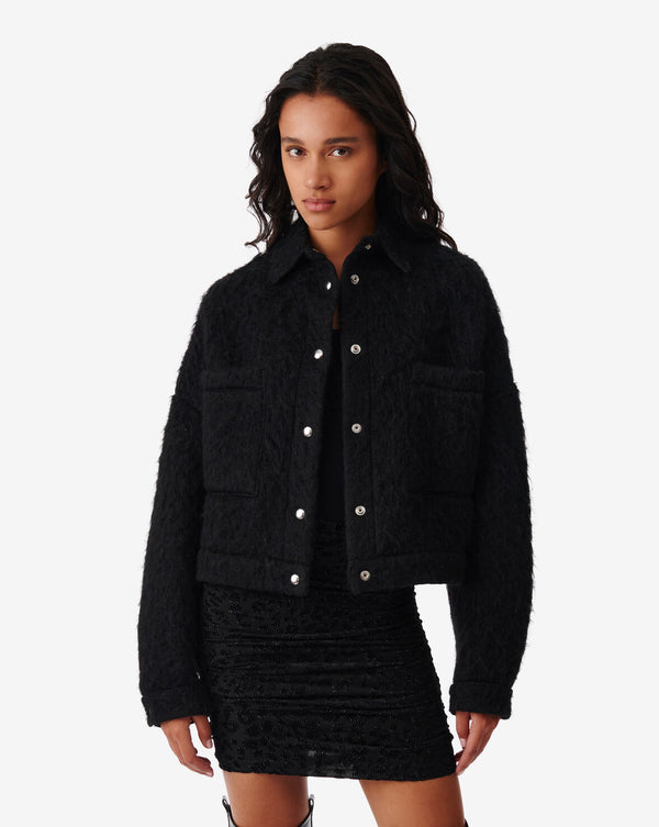 Blouson court fluffy Domal