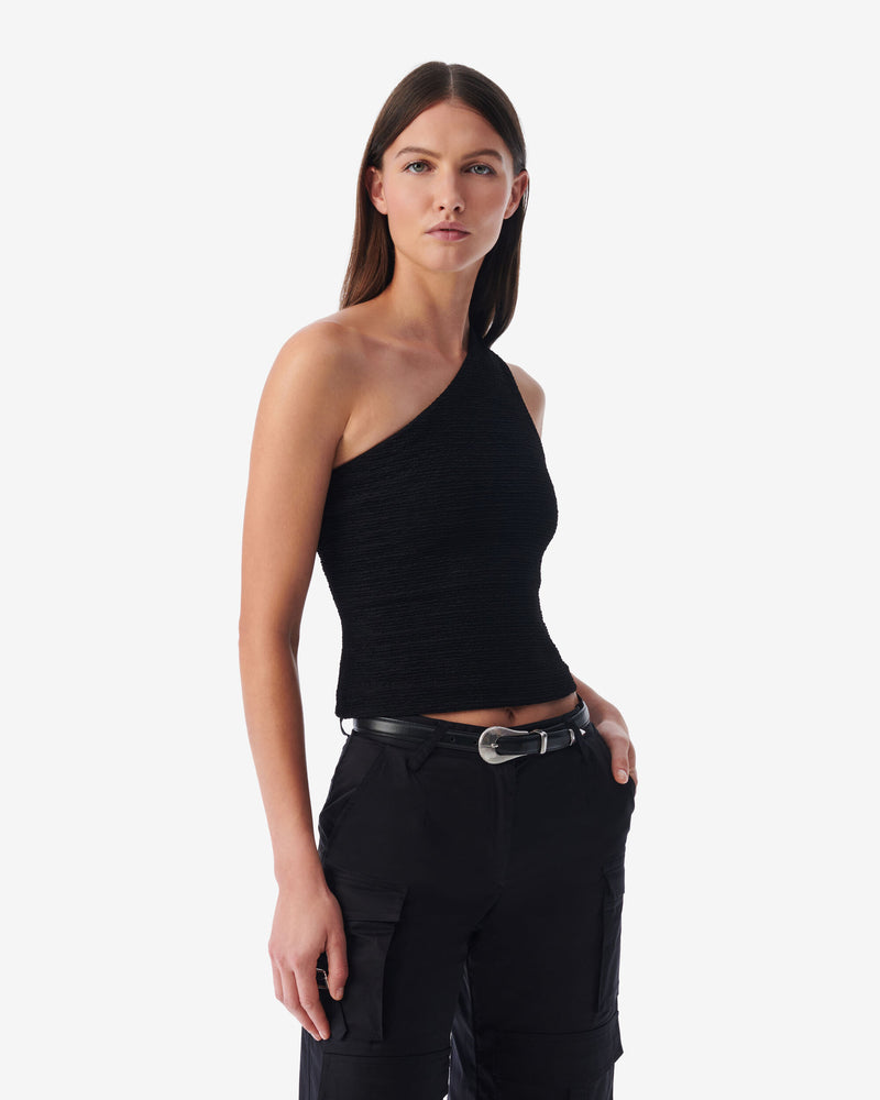 Top Ilow Asymétrique Black