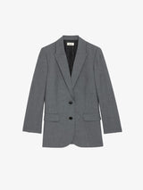 Blazer Viva Strass Gris Chiné