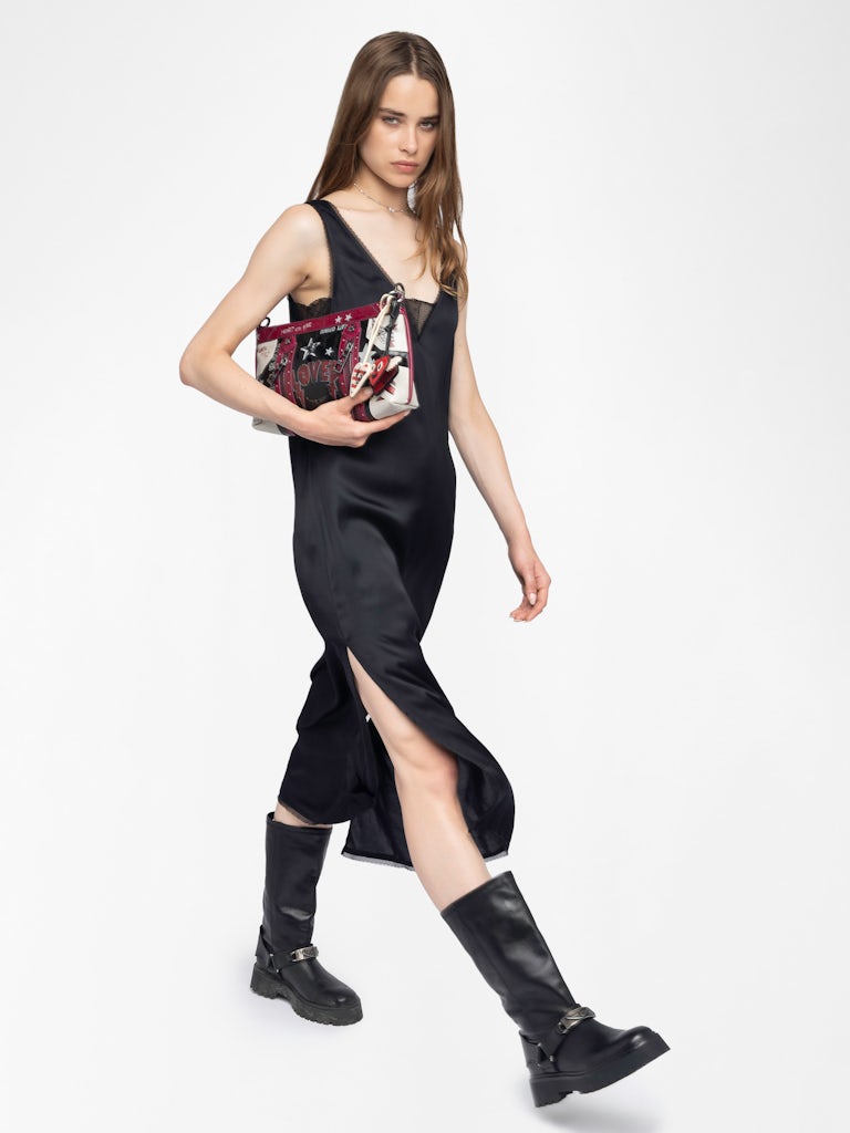 Robe Renzo Satin Noir