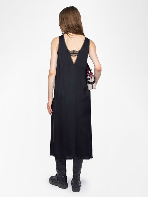 Robe Renzo Satin Noir