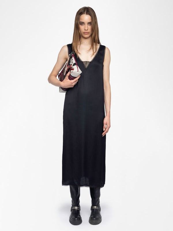 Robe Renzo Satin Noir