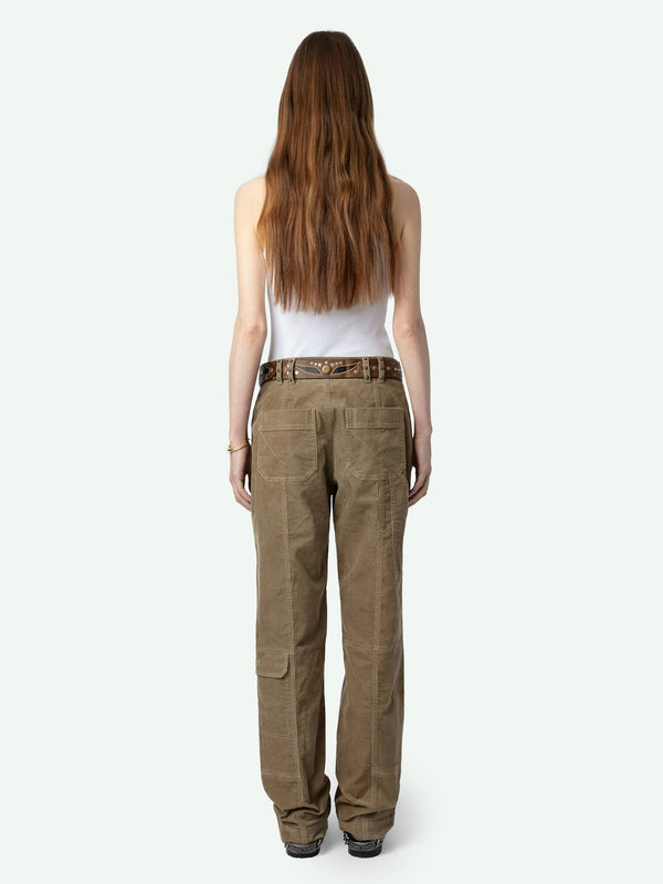 Pantalon Pepper Velours Marron