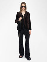 Pantalon Poma Flowers Black