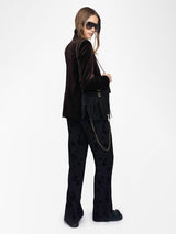Pantalon Poma Flowers Black