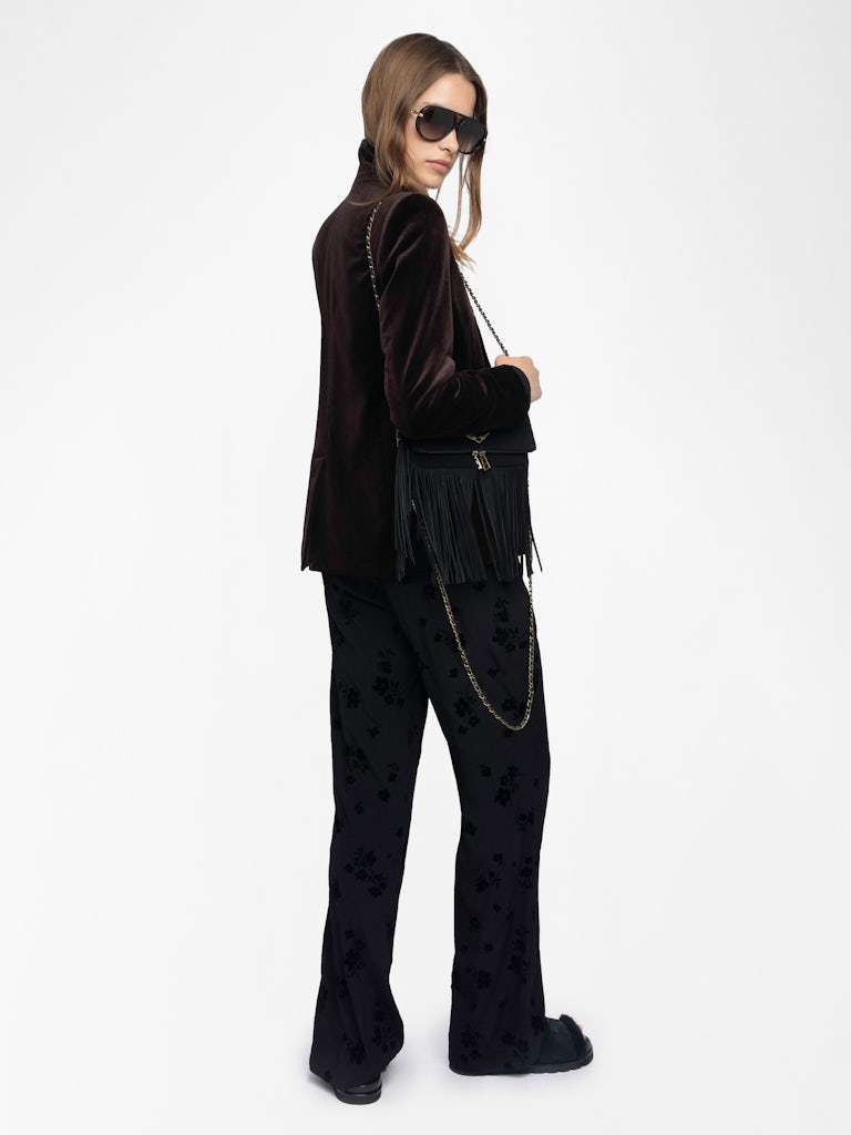 Pantalon Poma Flowers Black