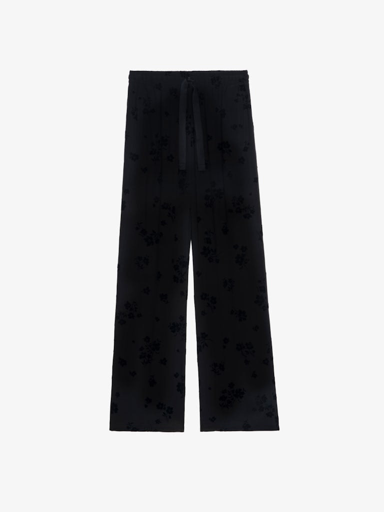 Pantalon Poma Flowers Black