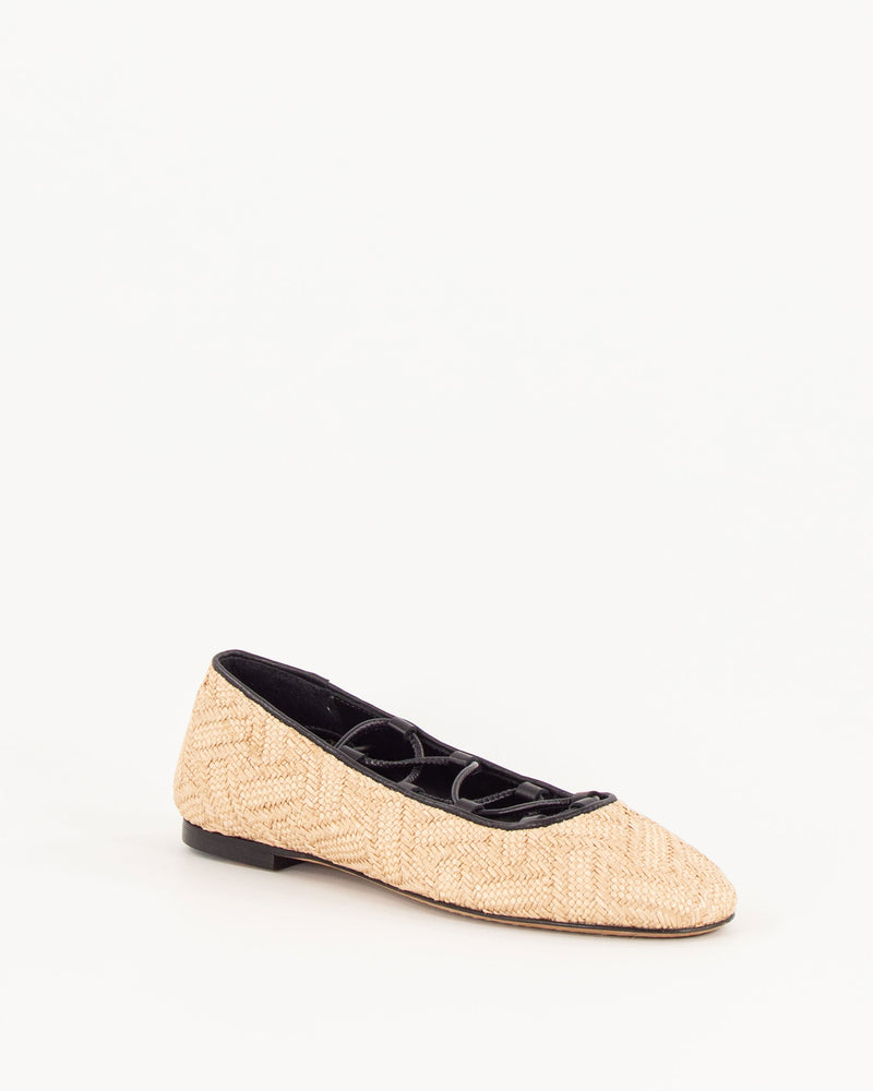 Ballerine Pina en Raffia