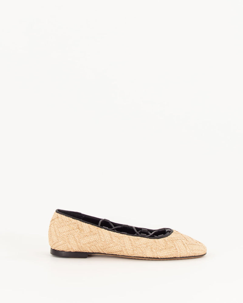 Ballerine Pina en Raffia