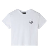 T-shirt Boxy White/Dark Navy