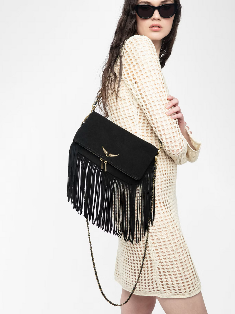 Pochette Rock Suede Fringes