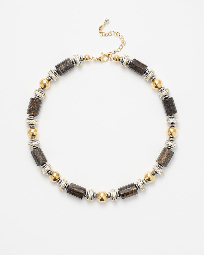 Collier Athena Marron