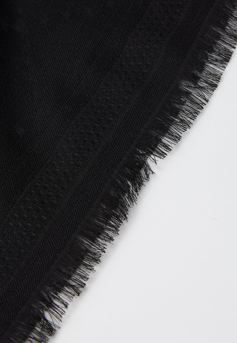 Foulard Glenn Monogram Noir