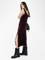 Robe Renzo Velvet Burgundy